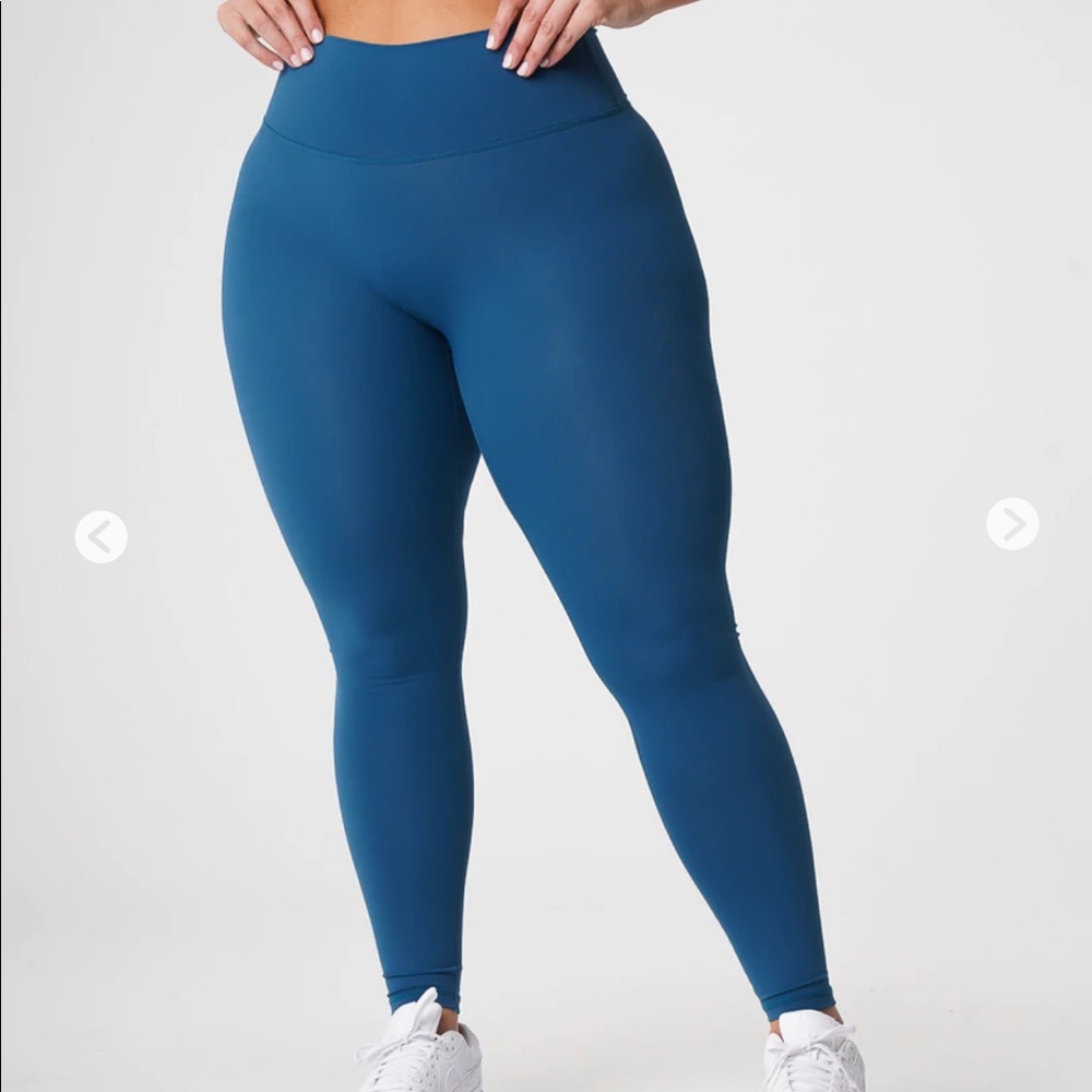 2 pair NVGTN signature 2.0 leggings. Berry & pacific blue NWOT